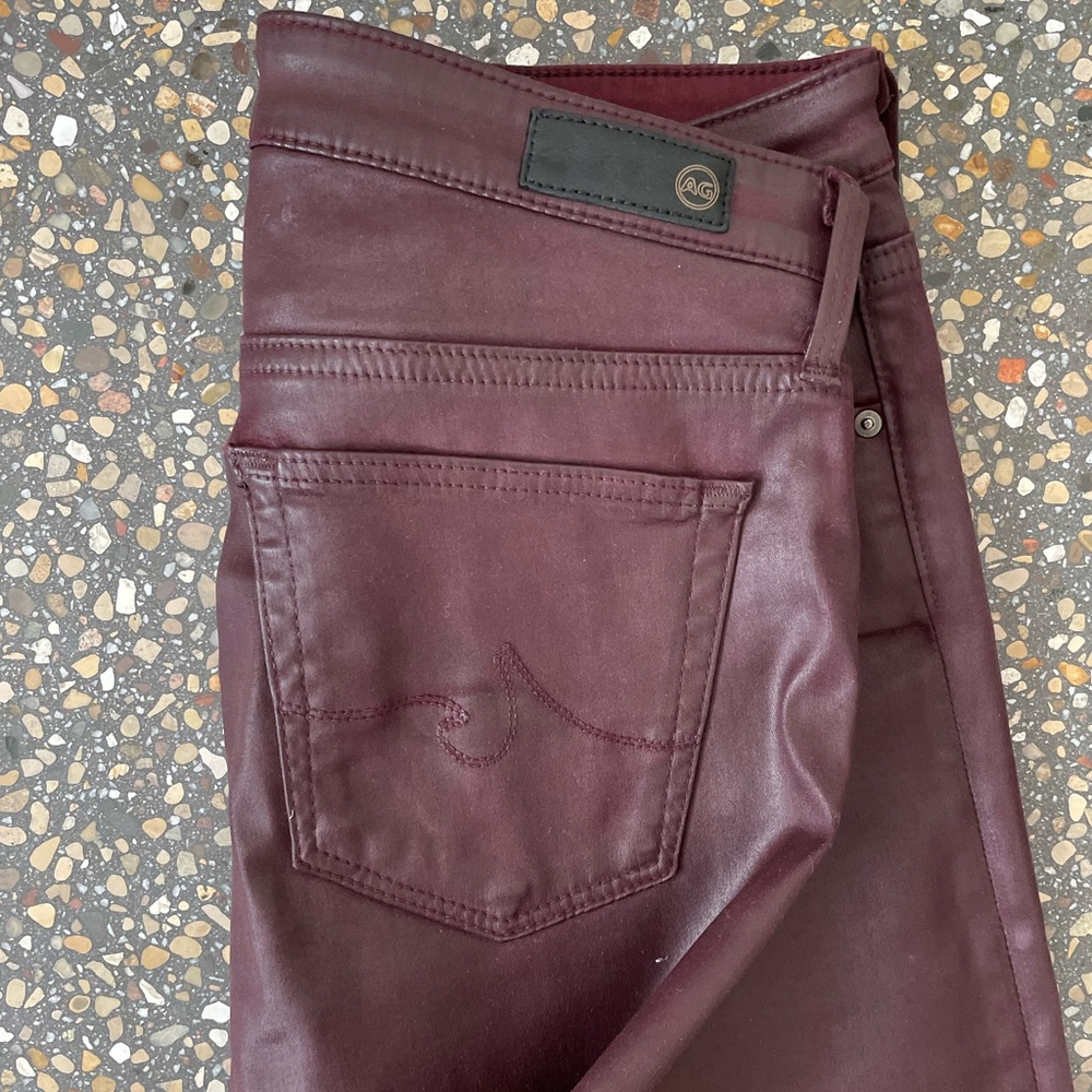 AG coated jeans // wine 🍷